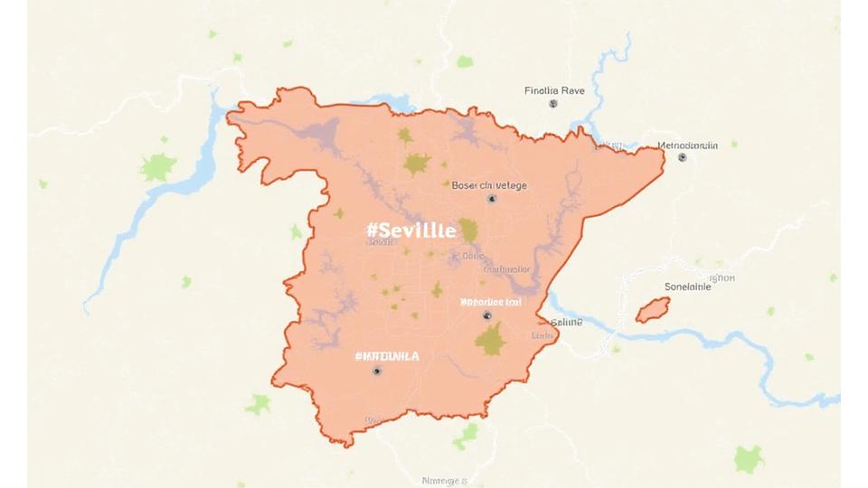 Mapa de las zonas de entrega de Flor de Sevilla en la capital y el área metropolitana, indicando los tiempos estimados.