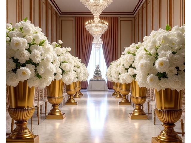 Decoración floral de lujo en el Hotel Alfonso XIII para una boda